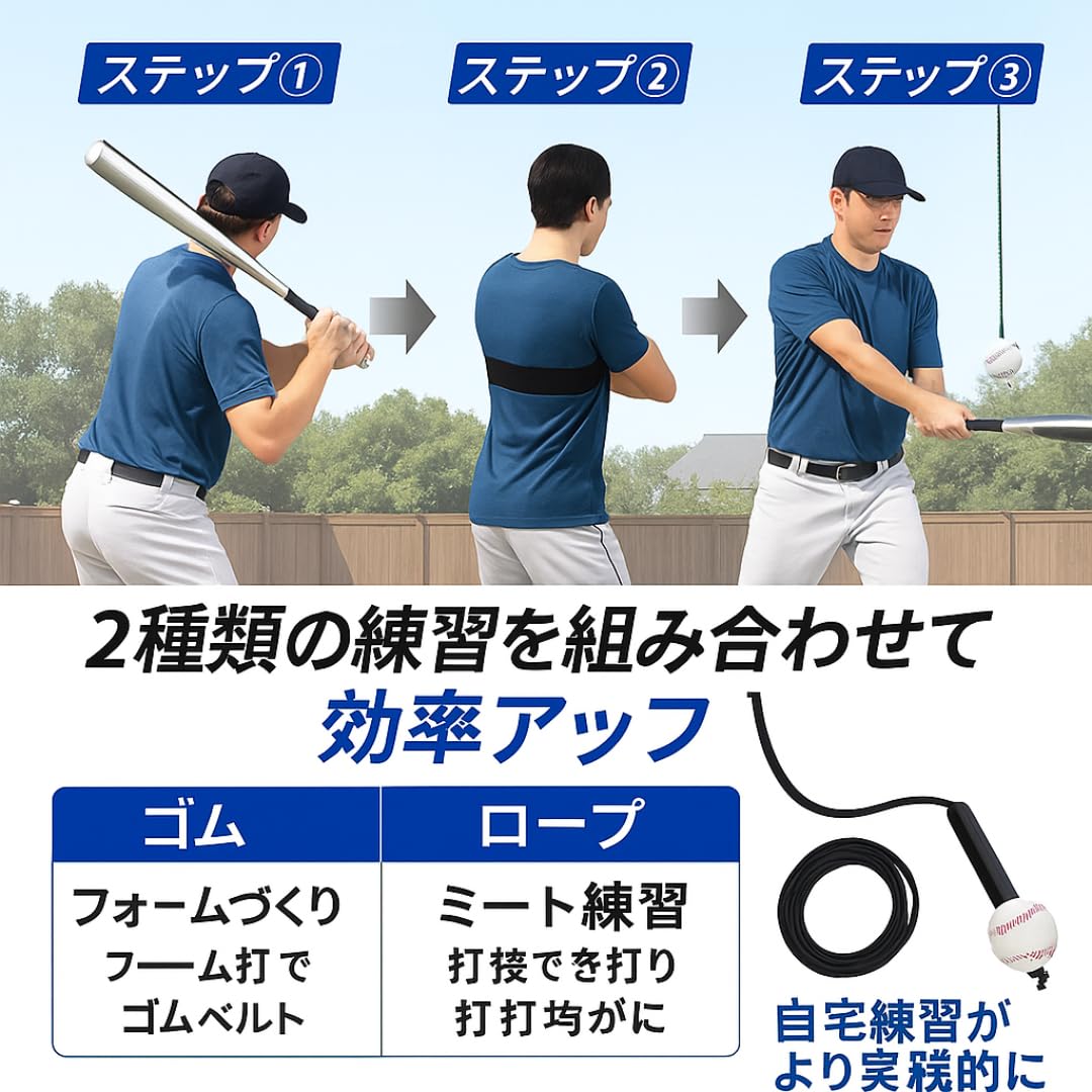 Amazon | ベースボール バッティング 練習 用品 2セット トレーニング
