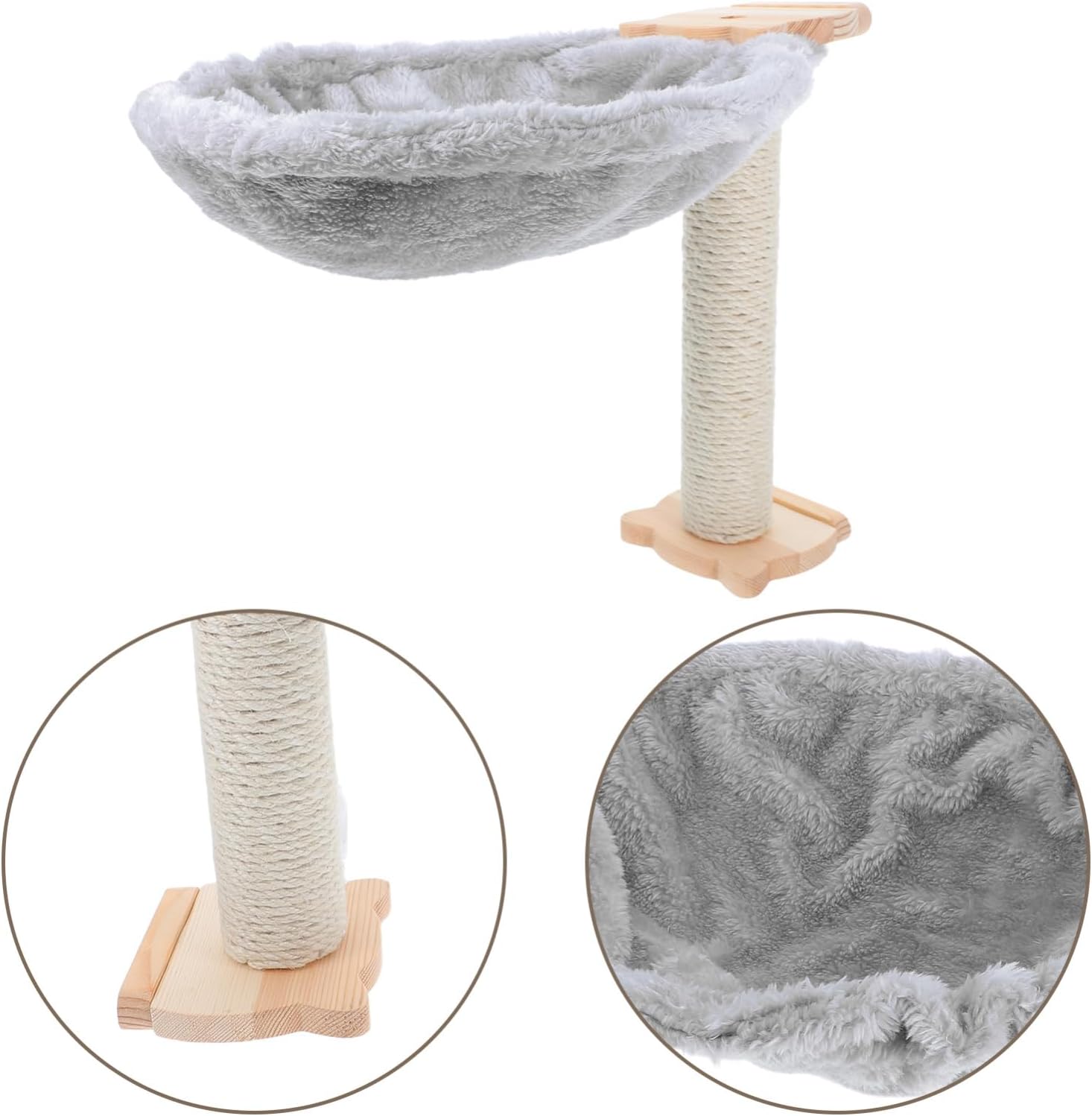 Totority 1set Cat Hammock Bed with Soft Lint Cozy Nest for Indoor Cats Multipurpose Design for Relaxation and Play Easy to