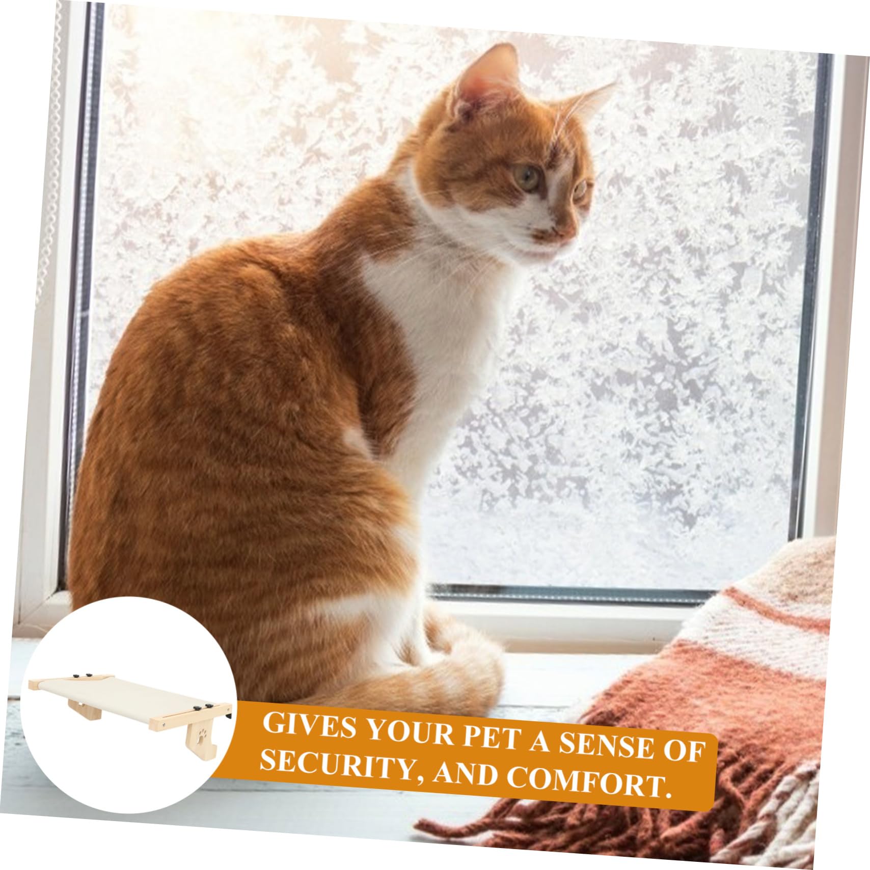 Milisten Katzen Fensterhängematte, Große Stabile Liege ohne Saugnäpfe