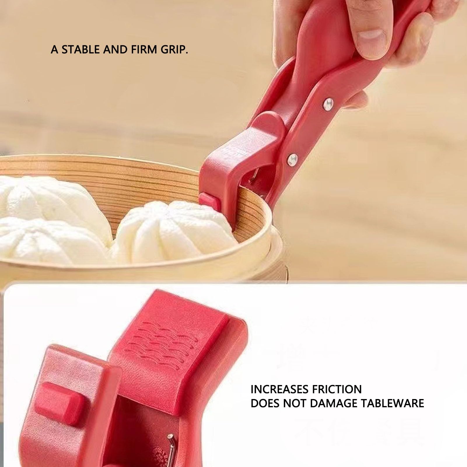 Anti-verbranding plaat grijper | Clips Tang Klem Houder - Ergonomische Clips Tang Klem Houder, Anti-Brandwonden Hot Dish Lifter, Antislip Keuken Tang Kom Schotel Pan Clip