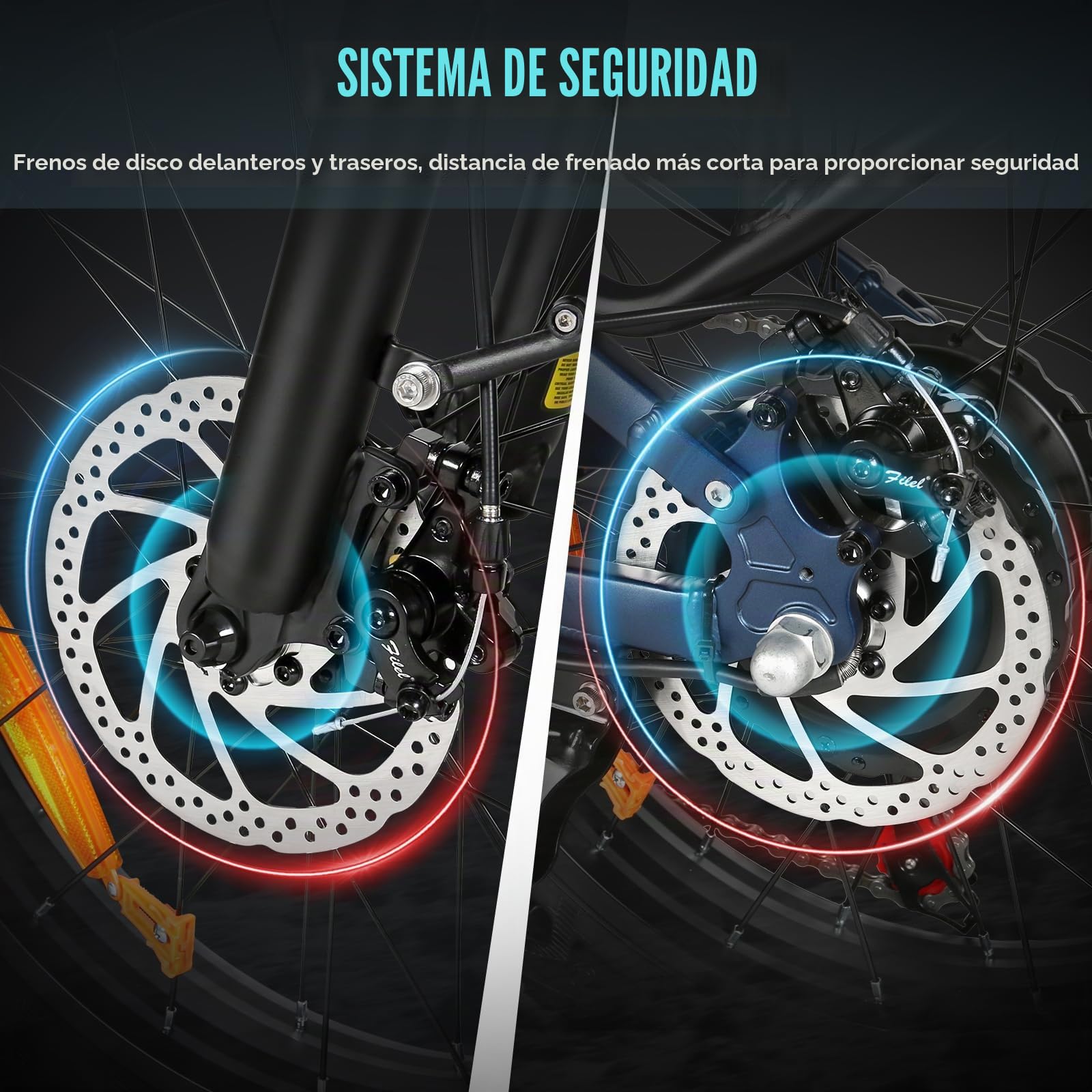 SAMEBIKE Bicicleta eléctrica Adulto A02Pro 100km autonomía 20"x4" Fat Bike electrica Plegable 48V 15Ah Batería Intercambiable Suspensión Delantera Bicicletas para IR al Trabajo de 7 velocidades