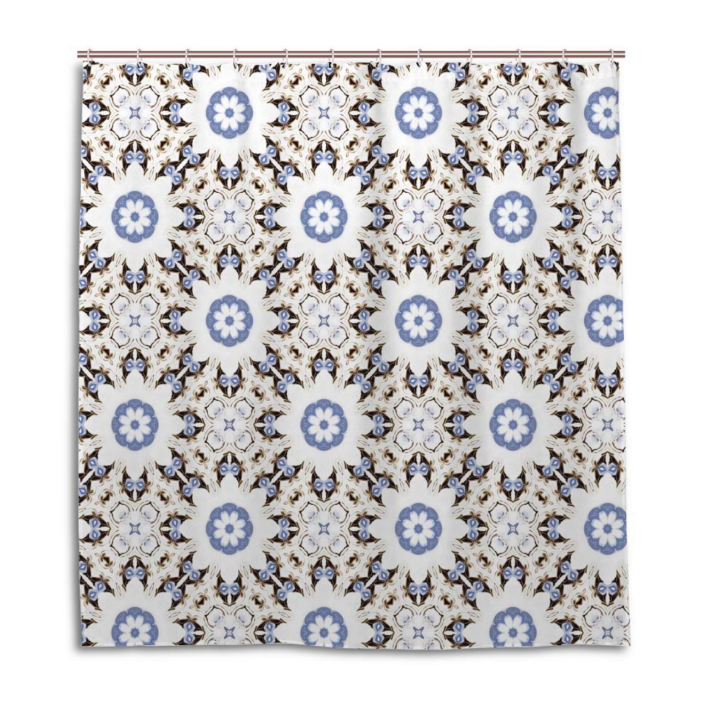 Rideau de douche coloré kaléidoscopique pour égayer votre salle de bain 152x183cm