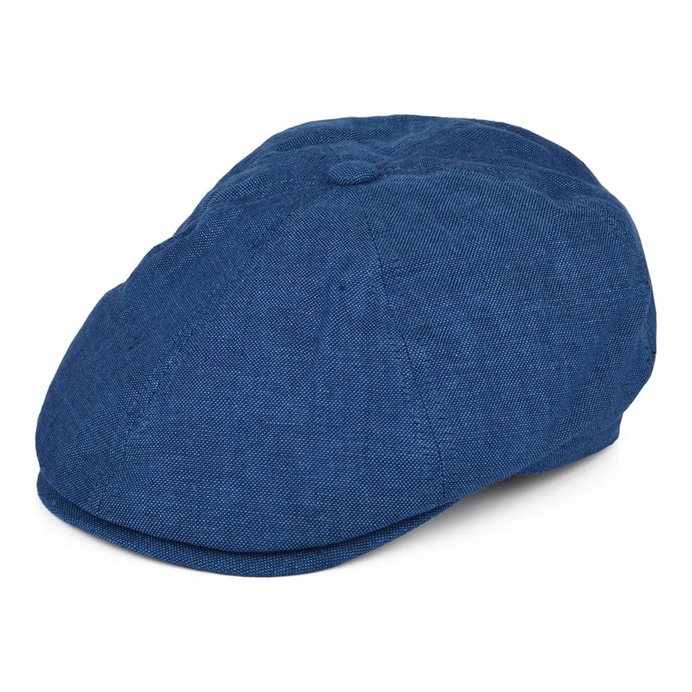 Failsworth Casquette Gavroche en Lin Irlandais Hudson Anthracite