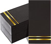 Vista 11 de BUCLA 100 servilletas desechables de 3 capas – Servilletas de papel color plata desechables de alta calidad – Servilletas de Navidad / servilletas