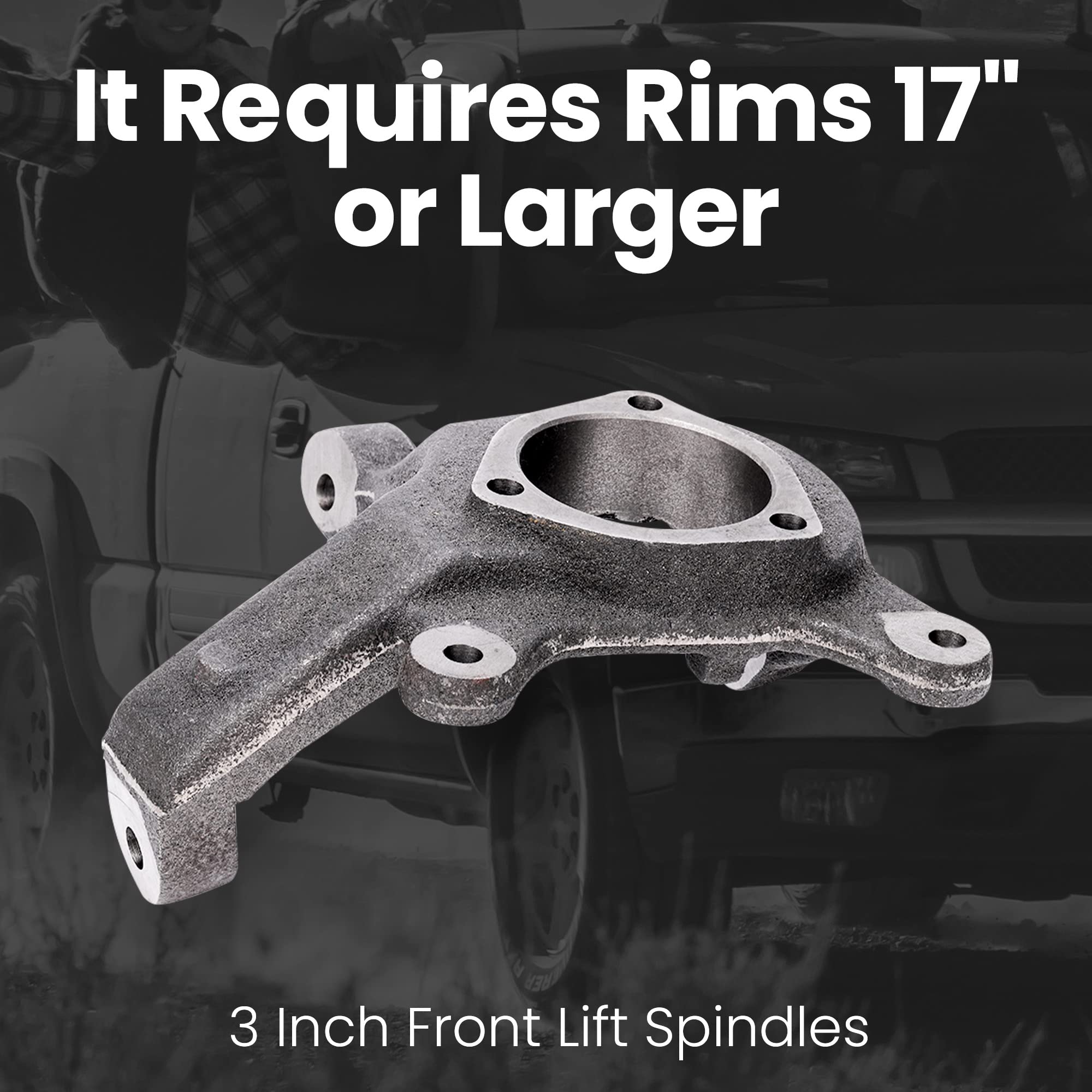 maXpeedingrods 3" Front Spindle Lift Kit for Silverado 1500 19992006