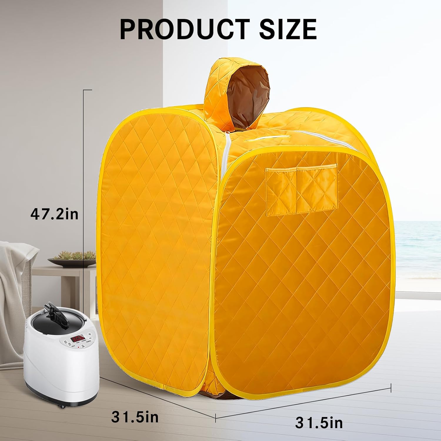 Sauna Portable Sauna Sauna Box Portable Sauna for Home Outdoor Sauna steam Sauna 47.2”x 31.5”x 31.5” (Cloth)