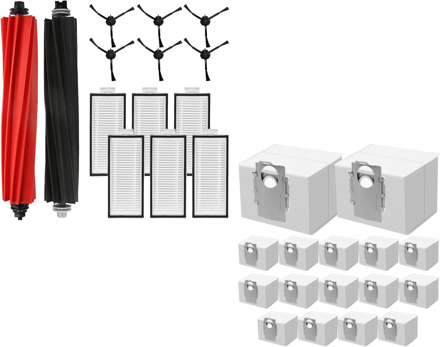 14 Packs Q5 Max+ Accessories Replacement Parts+16 Pack Q5 Q7 Dust Bag