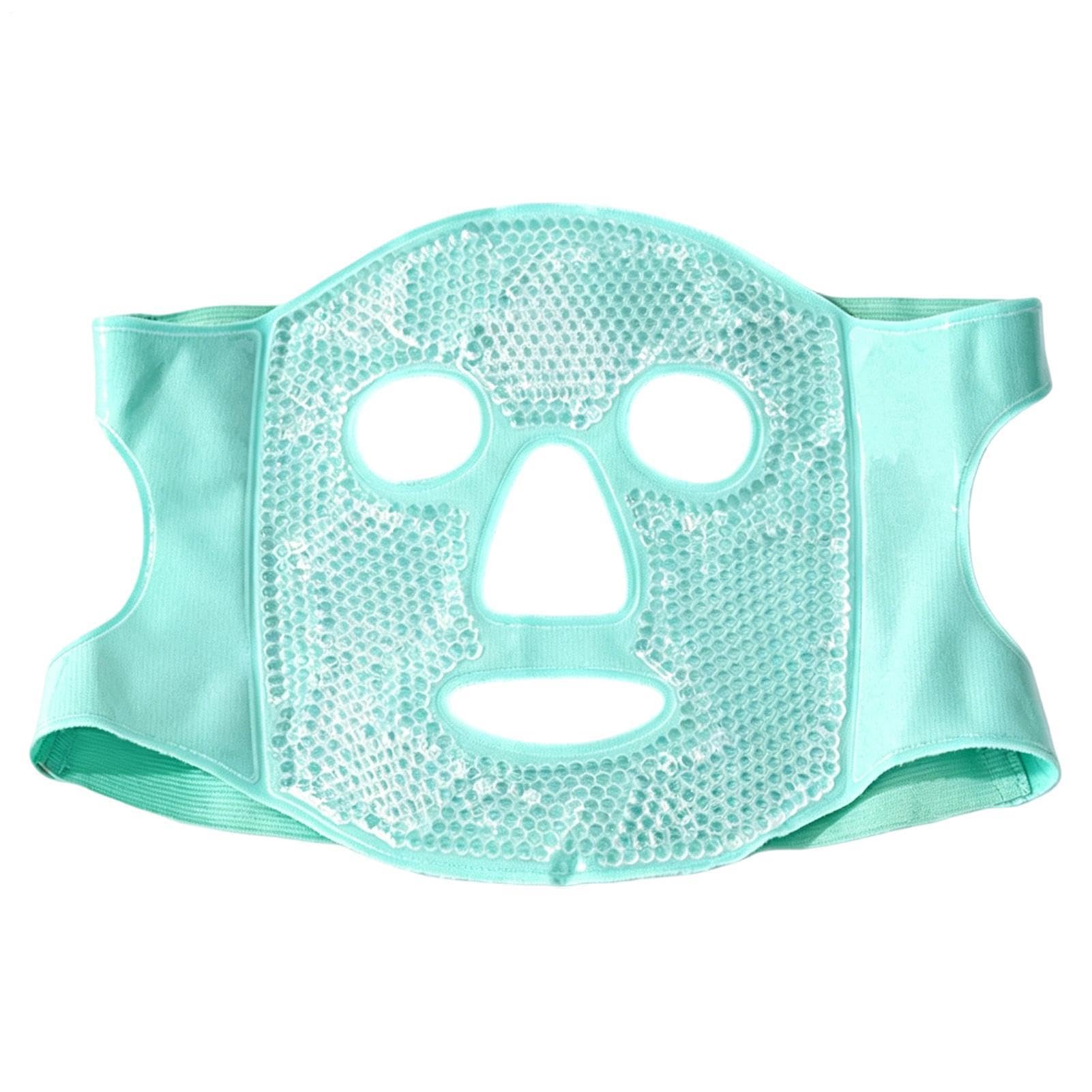 Venda Facial de Hielo Reutilizable en Frío y Caliente | Compresa Fría para Cubrir la Cara Para Mujeres, Hombres, Pacientes, Viajeros, Deportistas, Madres, Hogar, Oficina, Viaje,