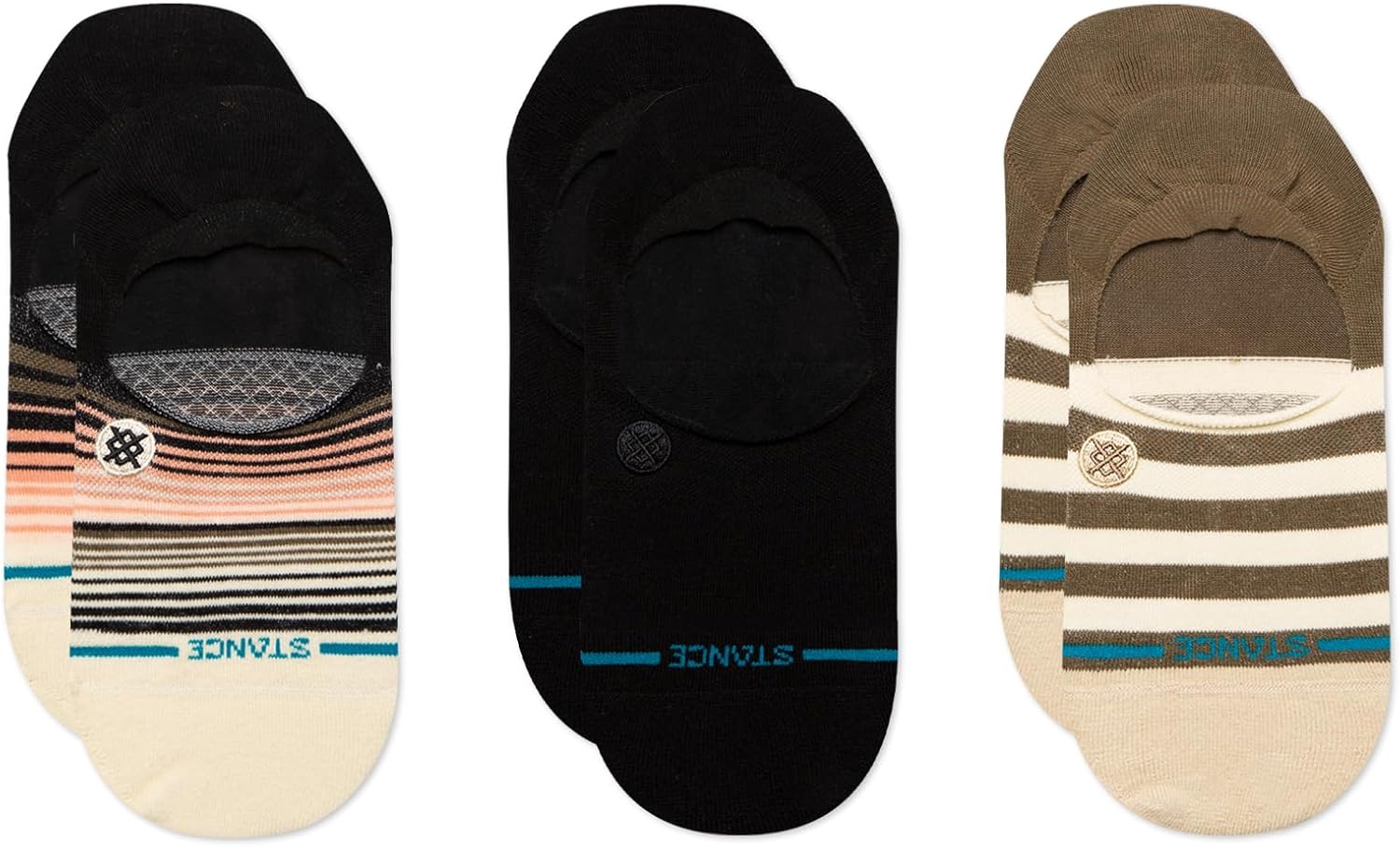Stance Starter Socks [3 Pack] (Medium, Black)