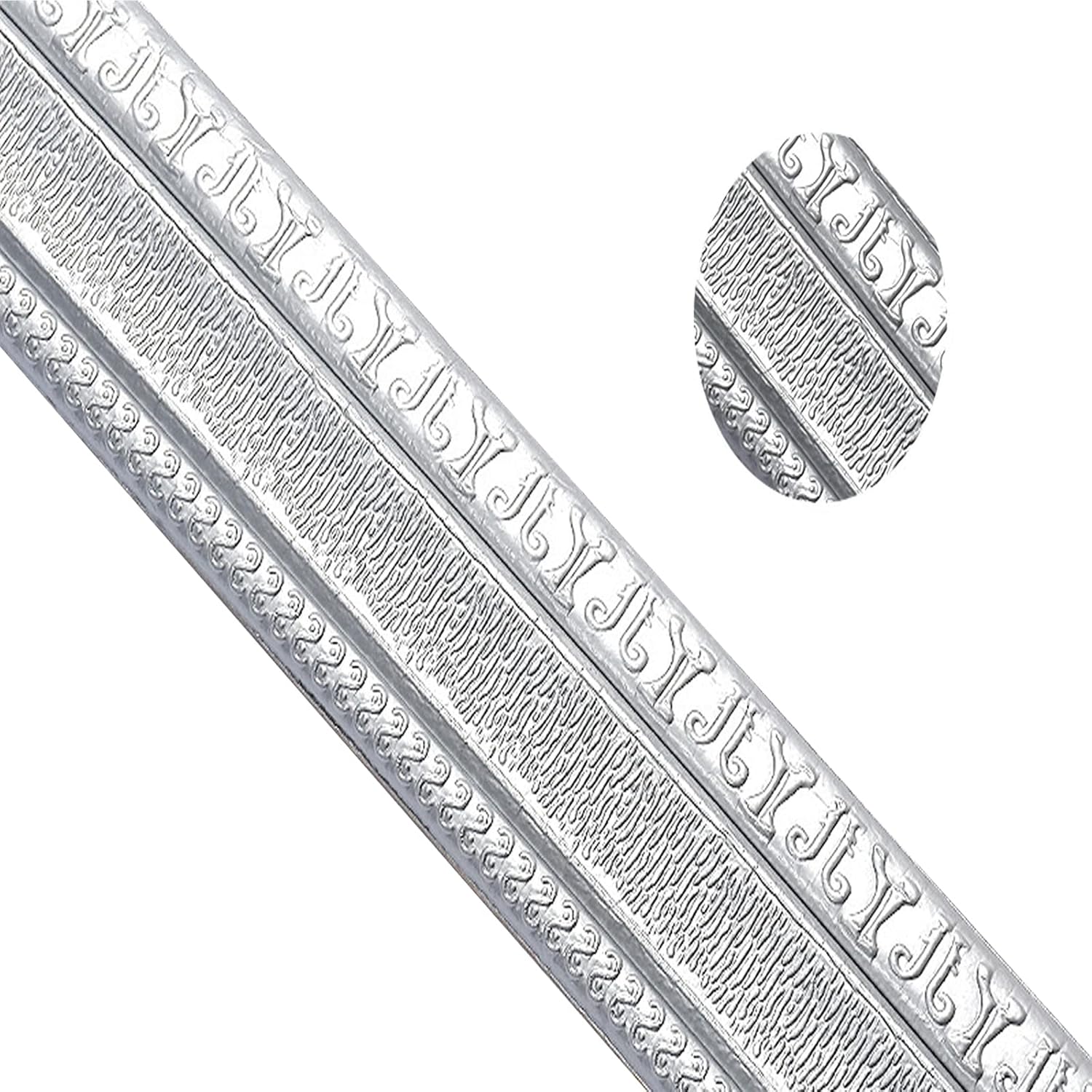 90"x 3" Self Adhesive Flexible Foam Molding Trim,3D Wallpaper Border