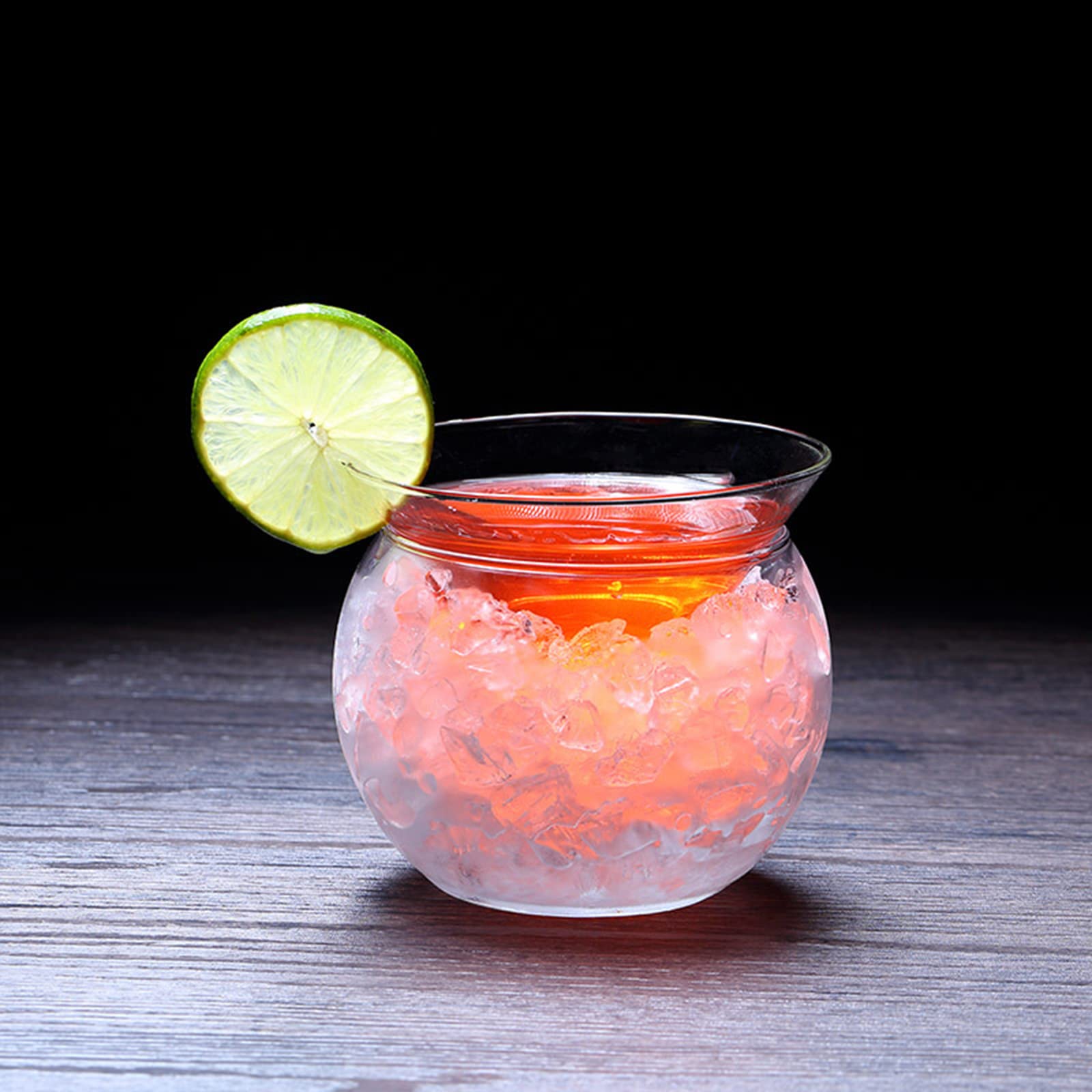 Set di 4 bicchieri da Martini senza stelo, da 255 ml, bicchieri da Martini con base a sfera, eleganti bicchieri per cocktail party e bar