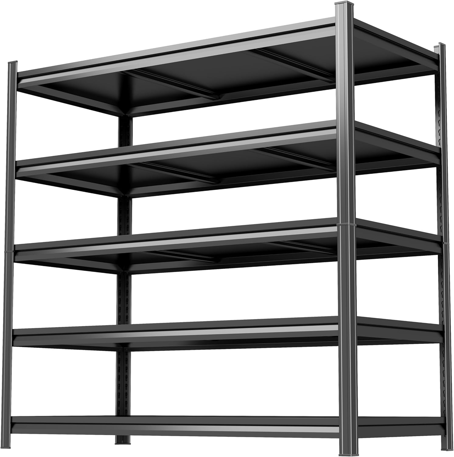 Garage Shelving, Metal Shelving 5 Tier Storage Shelves Heavy Duty Garage Shelves, 3000 LBS Capacity, Utility Rack Units for Industrial Grage Kitchen Pantry Basement (63" H x 40" Wx 16" D)