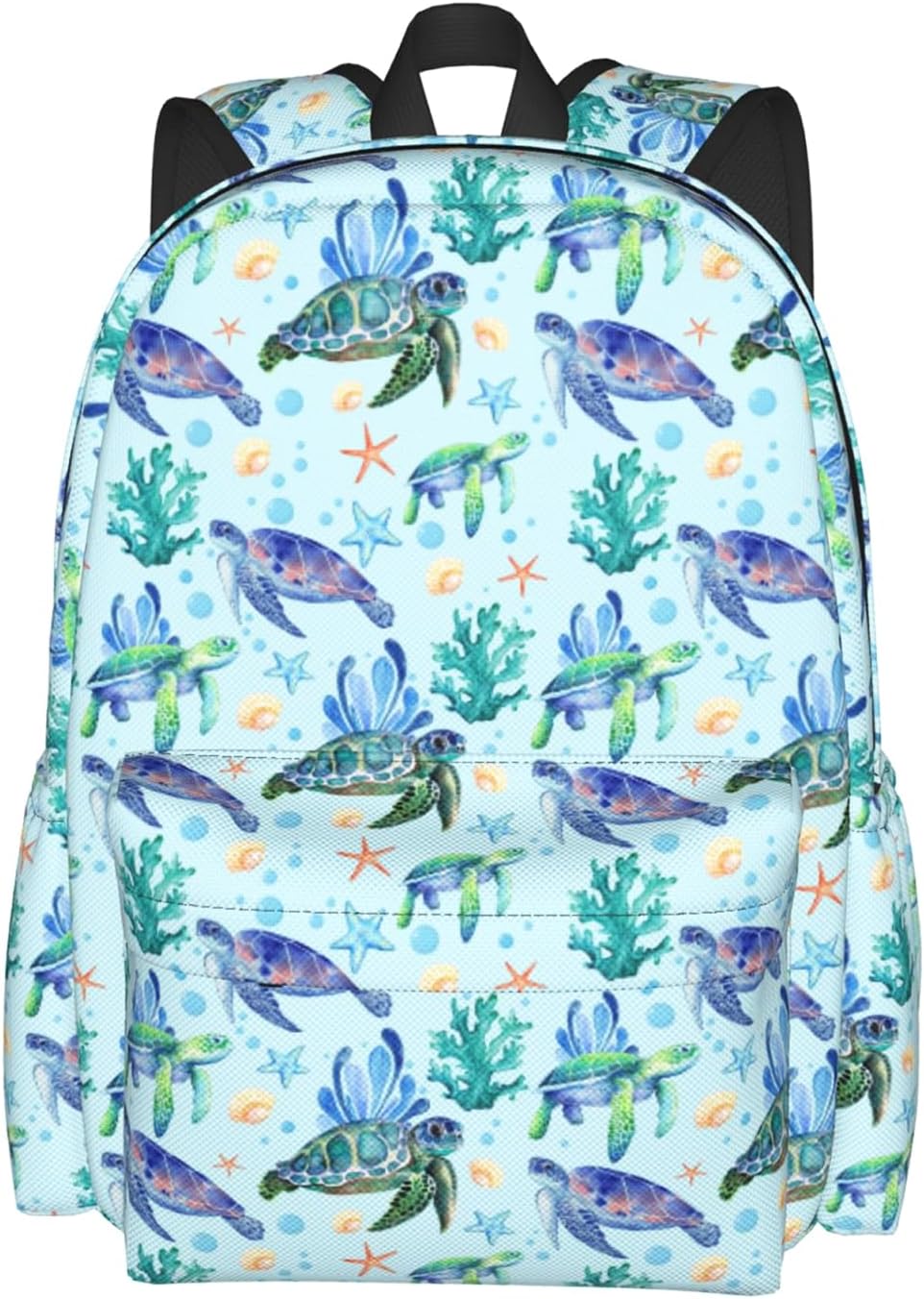 Sea Turtle Backpack for Women 16.7 inch Travel Casual Laptop Backpack Lightweight Waterproof Durable Hiking Daypack
