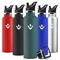 Motswedi Borraccia Termica, 1000 ml Senza BPA, Borracce Acqua, Bottiglia Con Cannuccia e 2 Coperchi, Borraccia Acciaio Inox, 18, 8 Acciaio Inossidabile, Borracce per Palestra, Tribunale – ArmyGreen