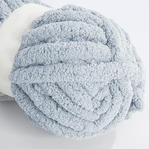 Vista 282 de HOMBYS Hilo de felpilla grueso y voluminoso para tejer a mano, hilo grueso y esponjoso para tejer a mano, hilo de felpa suave, paquete de 8