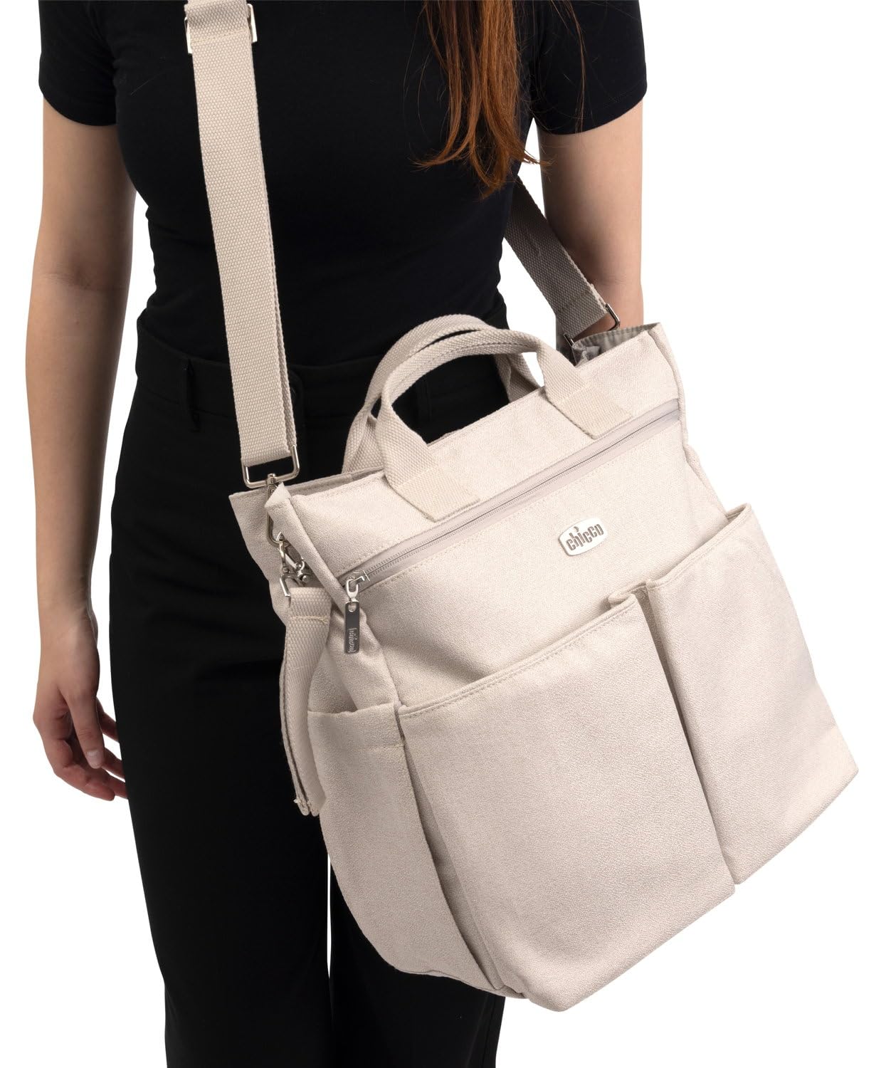Chicco Borsa Genitori Leggera Funzionale Ampie Tasche Monocromatico