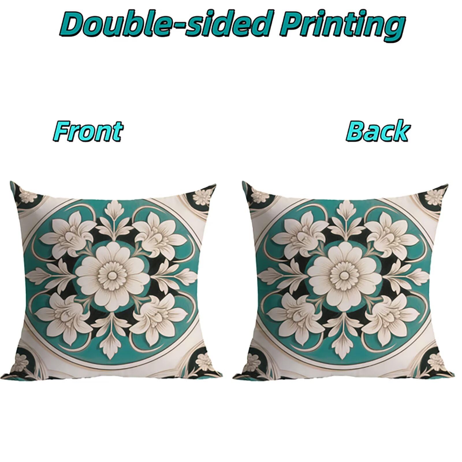 4 Pack Kopfkissenbezug Bluish-White Outdoor 55x55cm Kissenbezug THDZ-1994