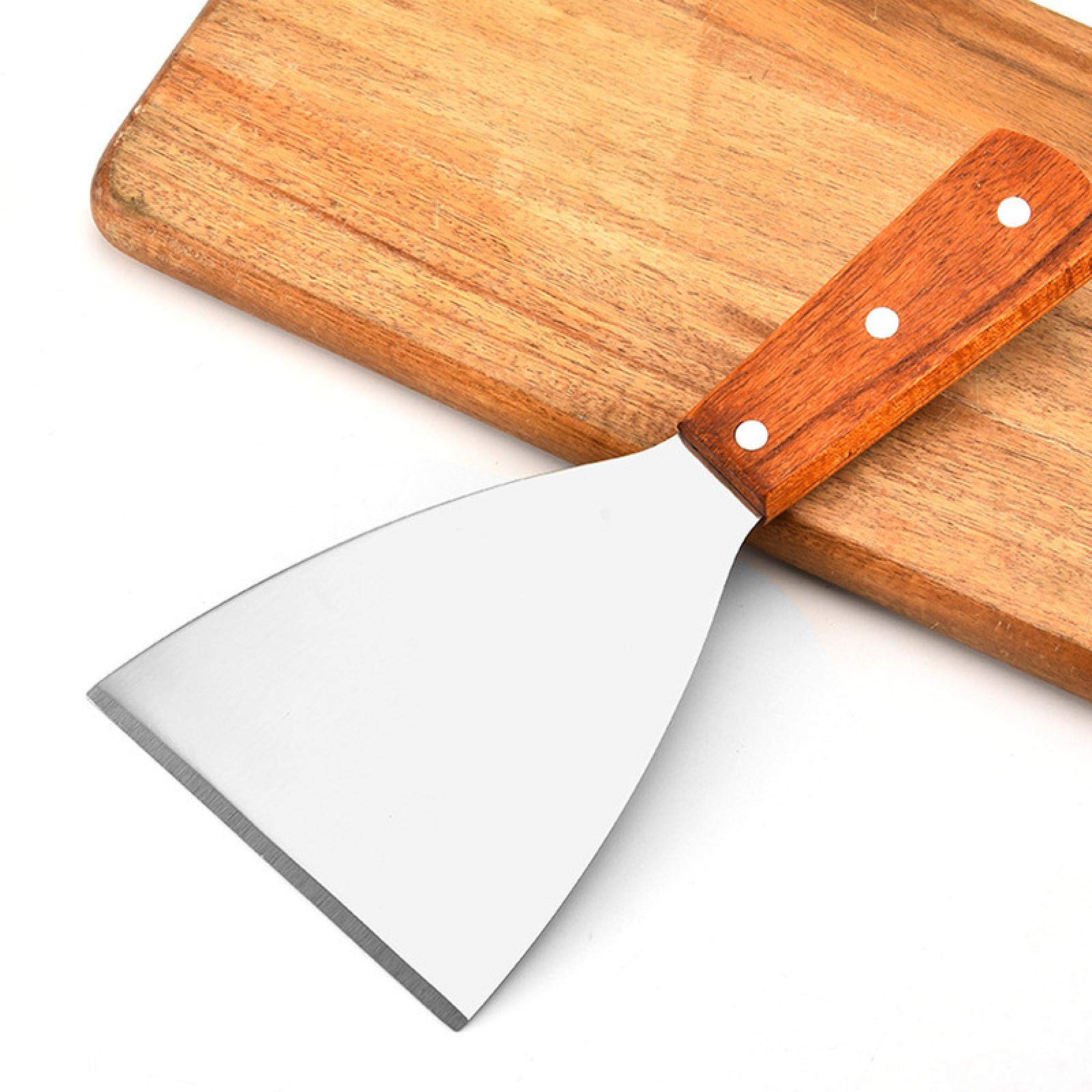 Pala para Pizza, 1 Pieza, espátula de Acero Inoxidable, Cortador de Masa, espátula, Cuchillo para Patatas, Pala para Carne, raspador de Ensalada