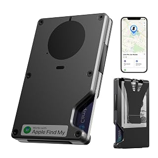 Air Wallet,Minimalist Wallet With Built In Airtag Chip (Black, Airwallet) - Amazon product rated Grade A
