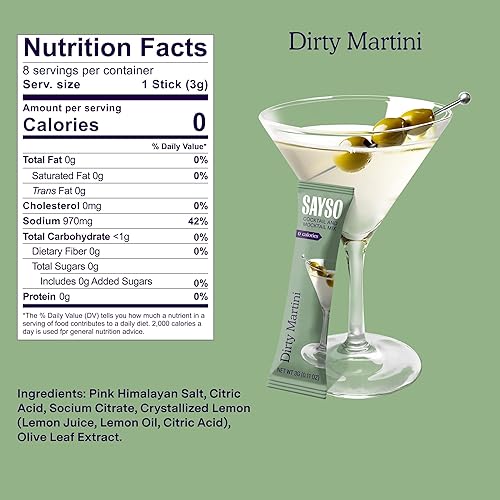 Miniatura 80 de SAYSO Skinny Cardamom Paloma La batidora de bolsas de té de cóctel original artesanal Orgánico, certificado sin gluten, sin OMG < 15 cal, 0.00