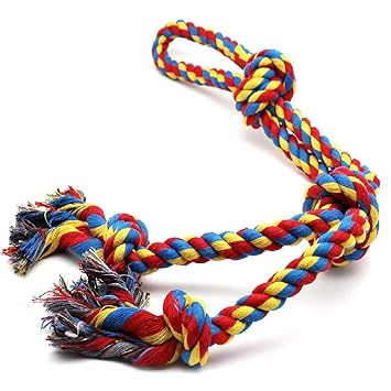 Pet Believe Chew Rope Toys for Aggressive Chewers Rope Chew Toys for Large Medium Dogs Indestructible Tug of War Durable% Rope Toy