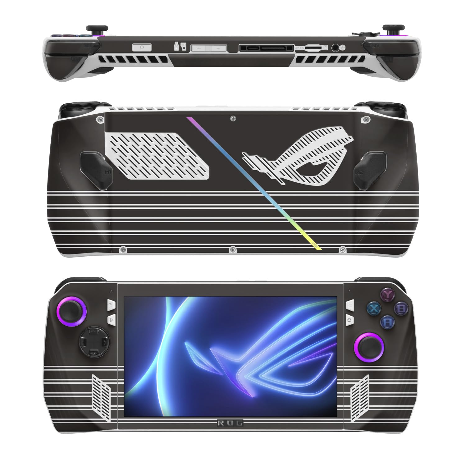 MightySkins Skin Compatible with Asus ROG Ally - Pinstripe | Protective, Durable, and Unique Vinyl Decal wrap Cover | Easy to Apply, Remove, and Change Styles