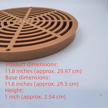 12 Outdoor Catch Basin Flat Round Grate Cover,Pipe Grate,Orange version