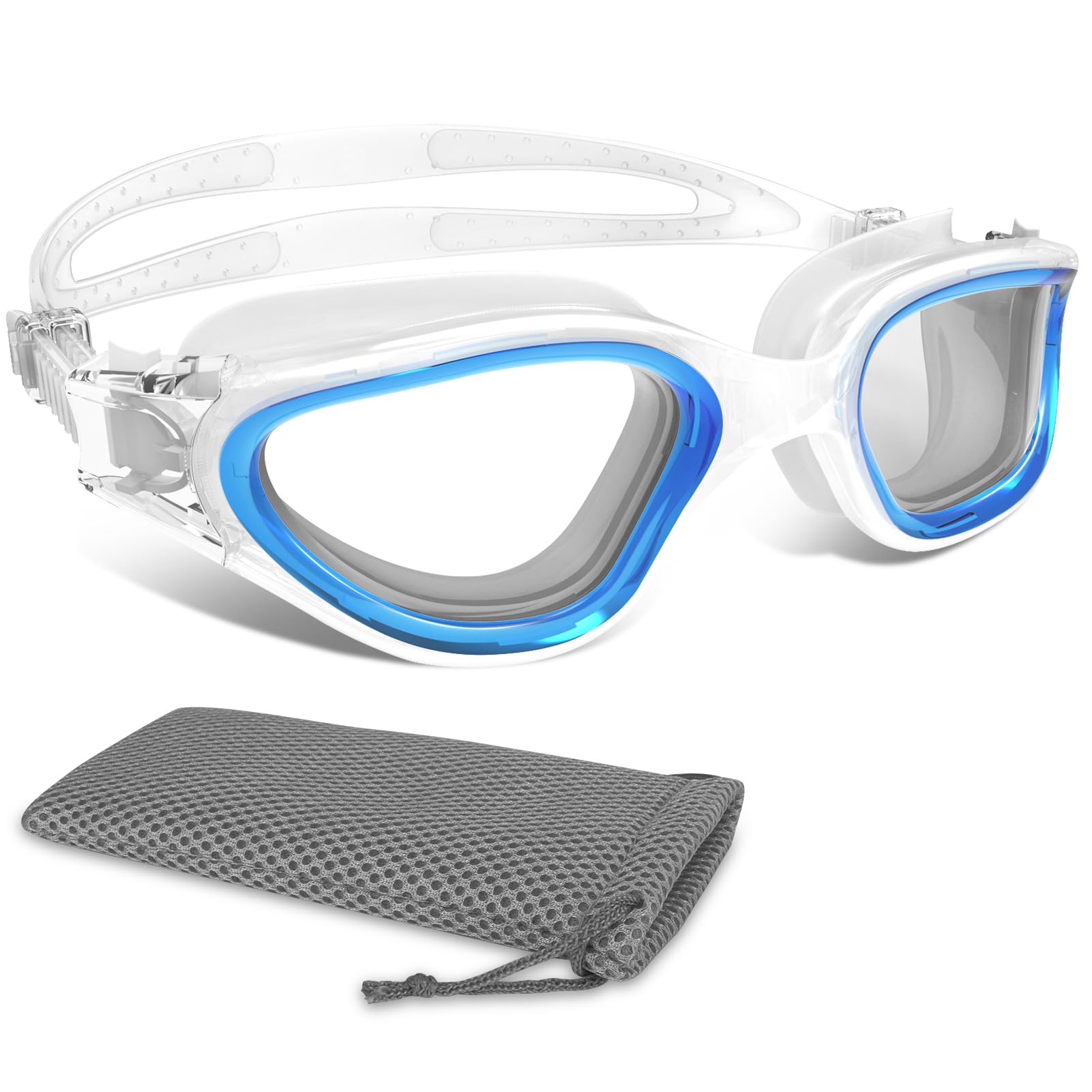 Winline Gafas de natación Antiniebla Protección UV Anti Leak visión Clara, Gafas natación polarizadas/sin-polarizadas para Hombres Mujeres Adultos y Adolescentes