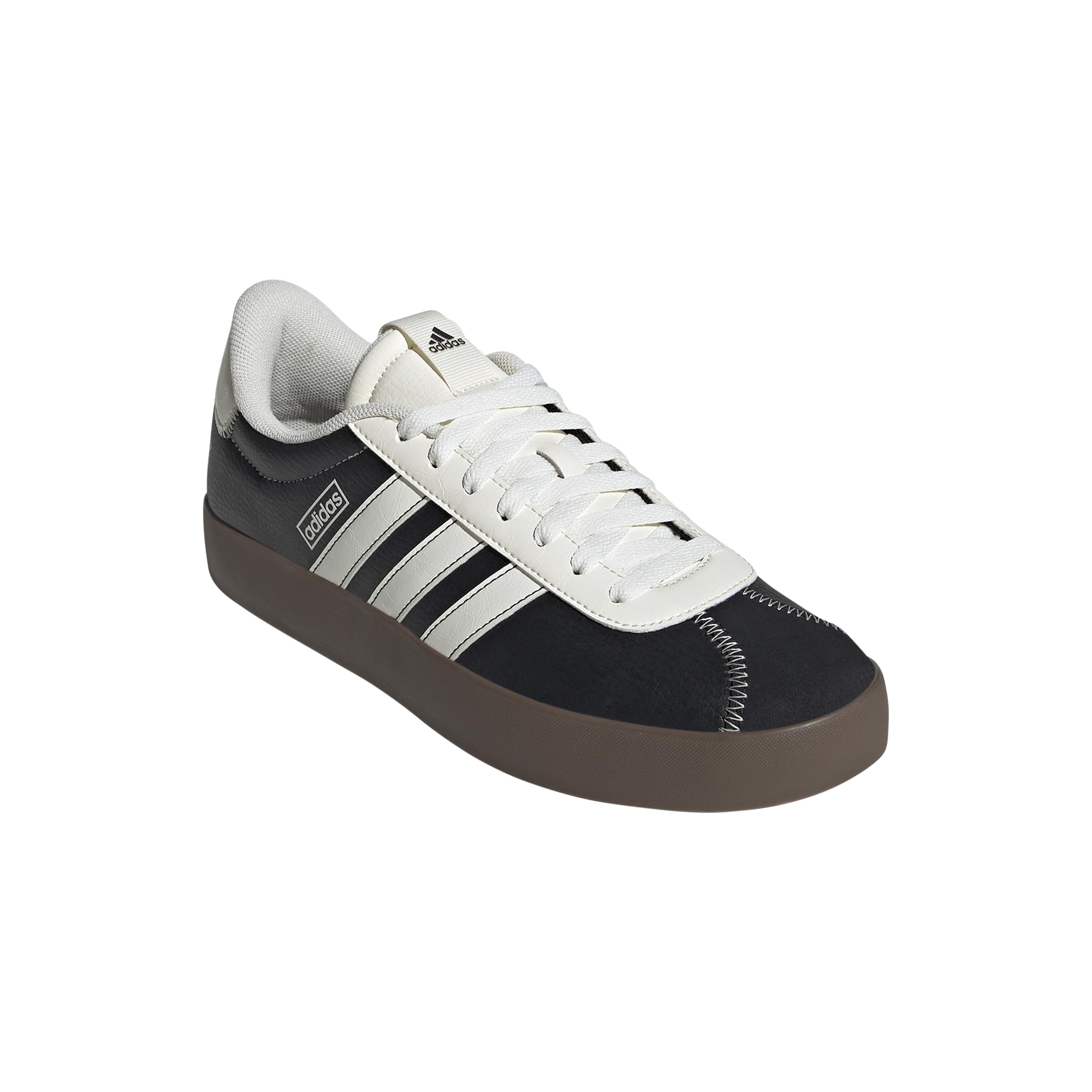 Adidas Herren Vl Court 3.0 Sneaker, Schwarz/gebrochenes Weiß/Schwarz, 41 1/3 EU