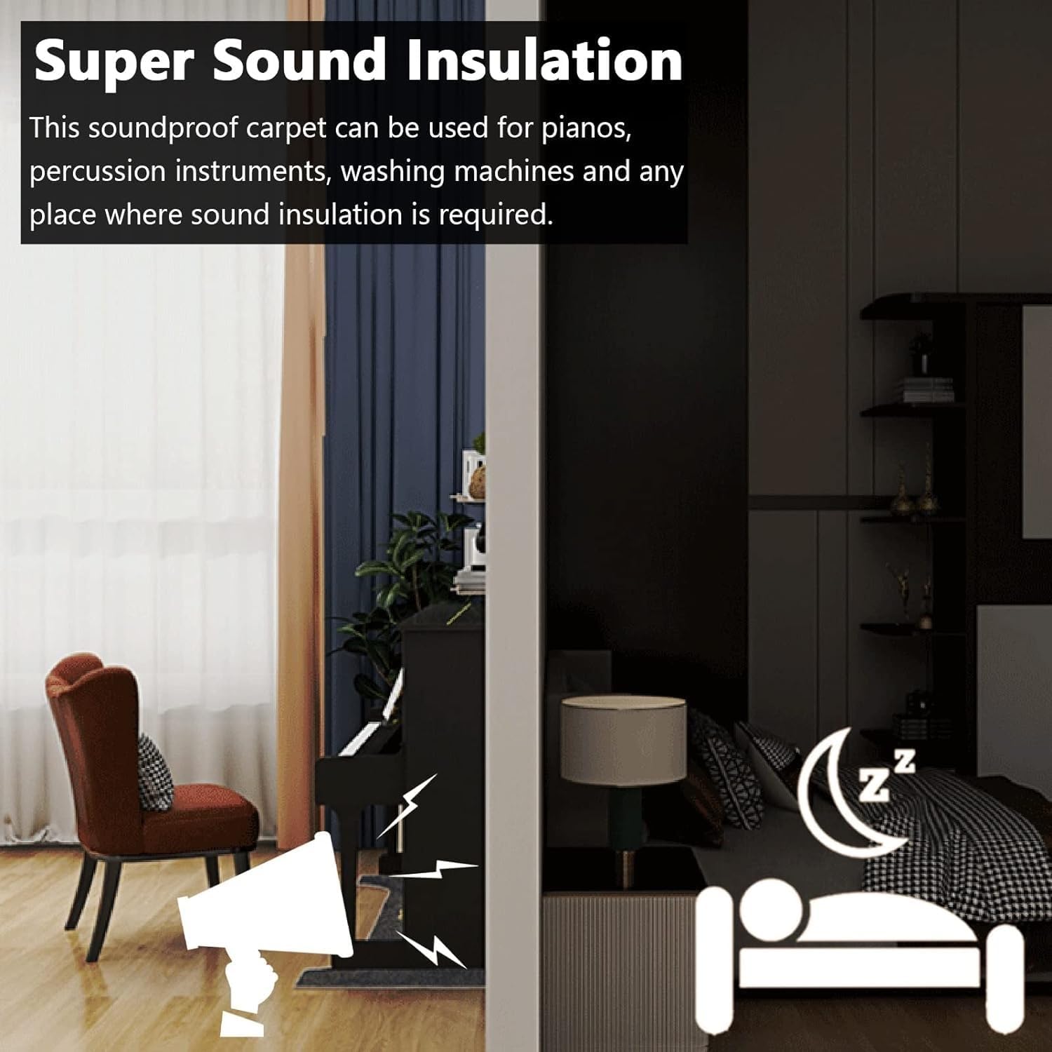 RcIdos Drum Carpet Non Slip Soundproof Rug for Piano Carpet Rug Pad Upright Piano Carpet Protector-100/120/160cm Piano Blanket Home Mat (Color : C, Size : 160cm)