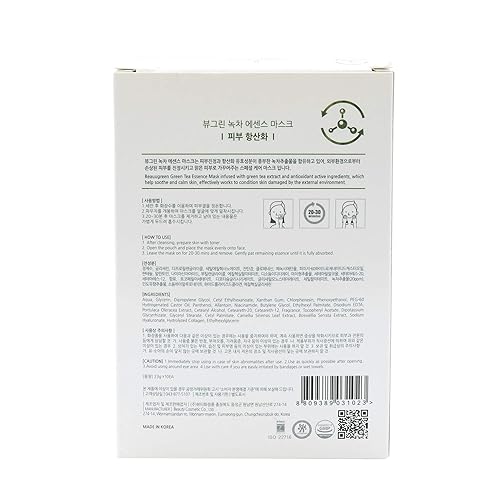 Miniatura 5 de BEAUUGREEN ANTIOXIDANTE TEA VERDE PREMIUM ESENCIA MASCARILLAPIEL SECA Y DULL