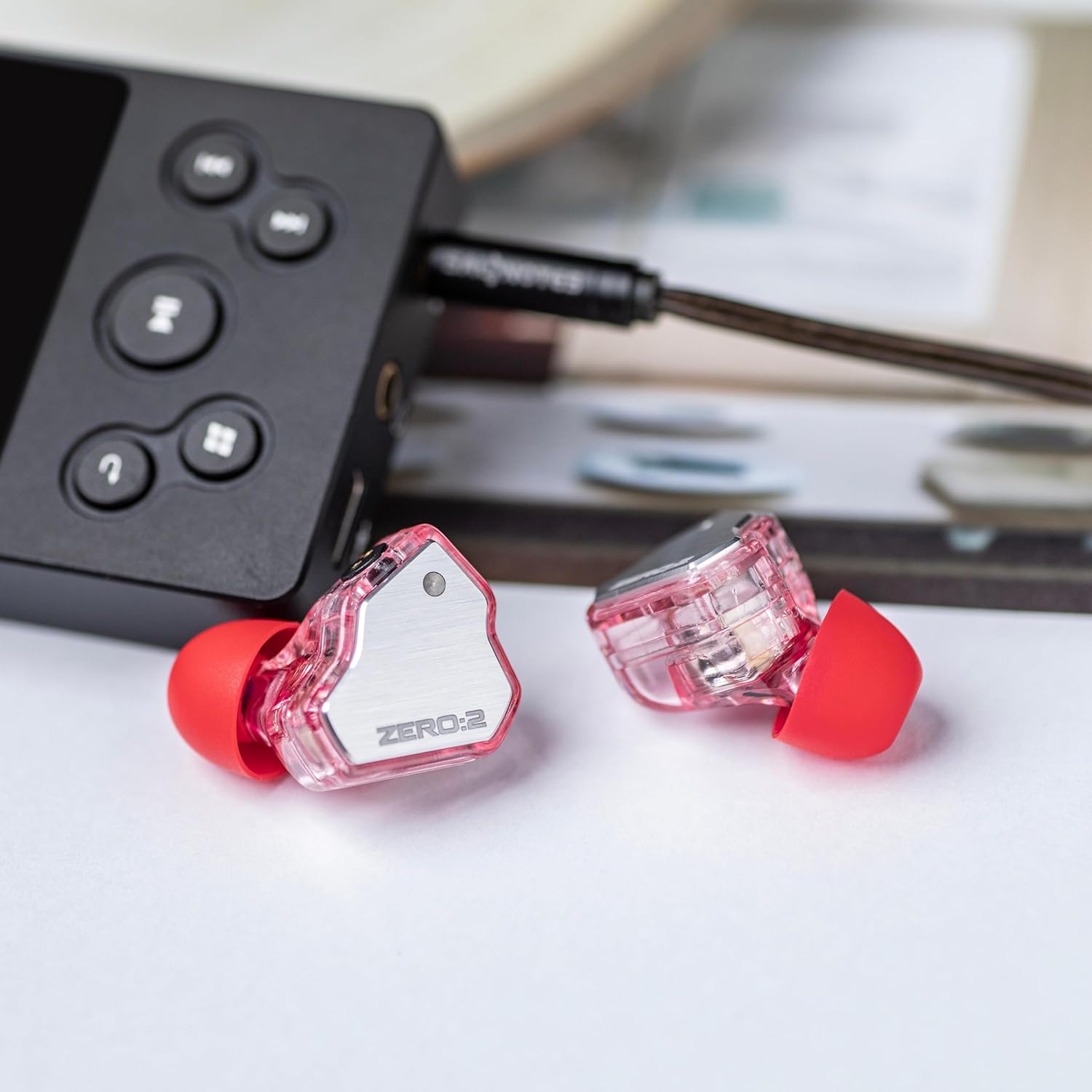 Linsoul 7Hz x Crinacle Zero:2 in Ear Monitor, Updated 10mm Dynamic Driver IEM, Wired Earbuds Earphones, Gaming Earbuds & 7hz x Crinacle Dioko Replacement Filter Mesh Tweezer Kit