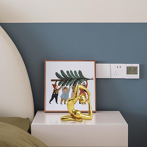 Miniatura 4 de Estatuas de yoga para decoración de habitación, escultura de decoración de mesa zen para accesorios de meditación, pequeñas figuras estéticas para