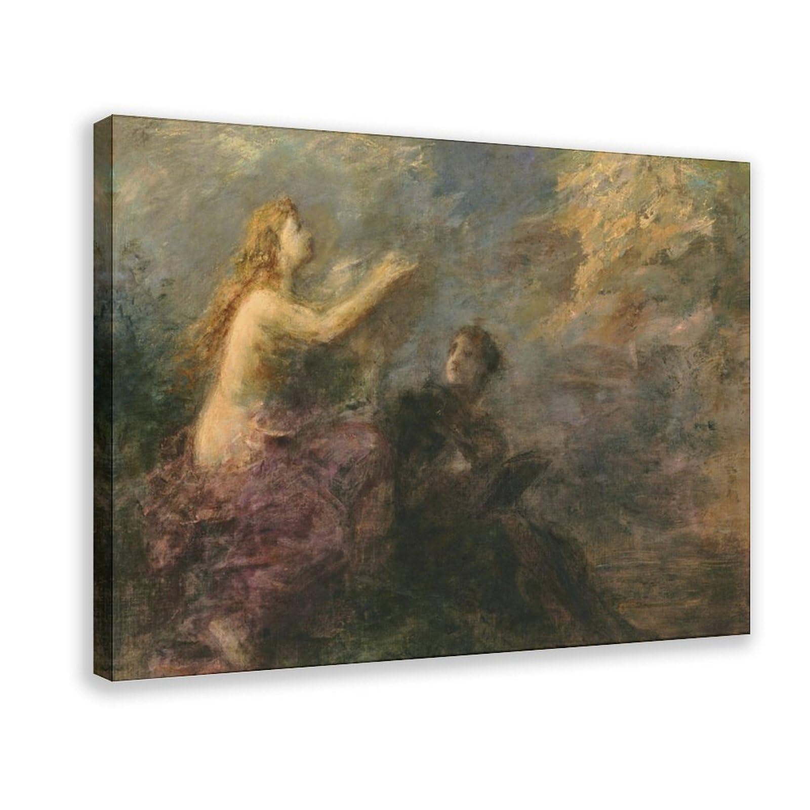 Inspiration (1904) Poster sur toile pour décoration de bureau Cadeau