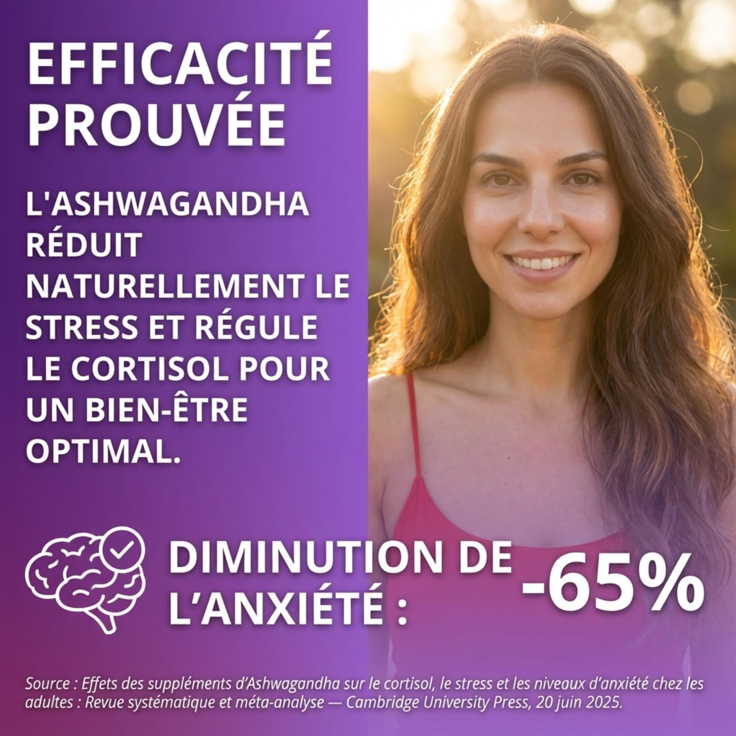 Cortisol Manager Ashwagandha COMPLEXE 1000mg gélules Cure detox balance Cortisole traitement 1 Mois Régulation Stress Test Anxiété Sommeil Plante Anti-Stress Perte de Poids 60 Gélules Sans Gluten