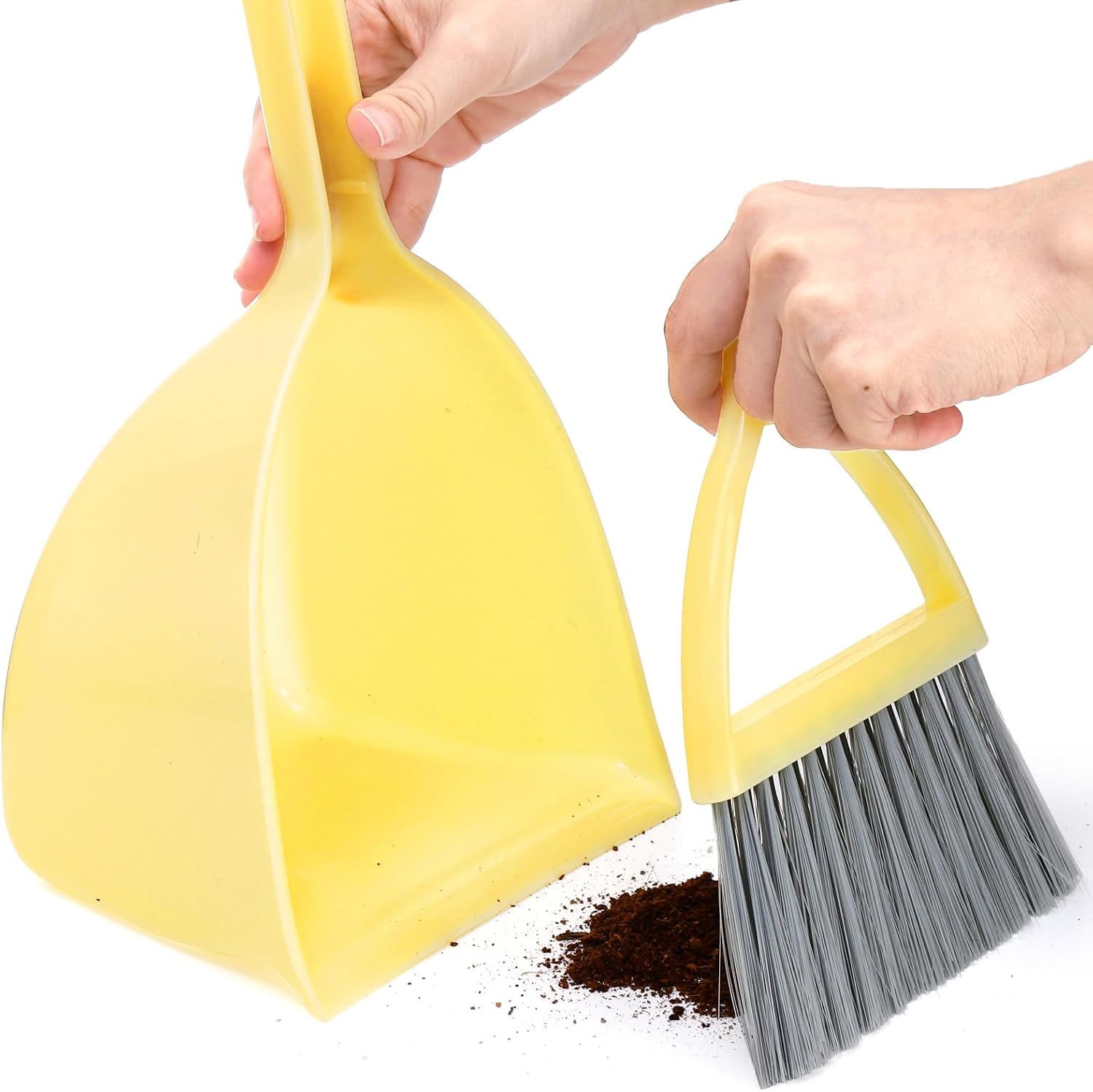 Nicunom Set of 4 Mini Broom with Dustpan for Kids, Children Broom and Dustpan Set Cleaning Set Boys Girls Little Housekeeping Helper Set for Kitchen Bathroom Pet image 4