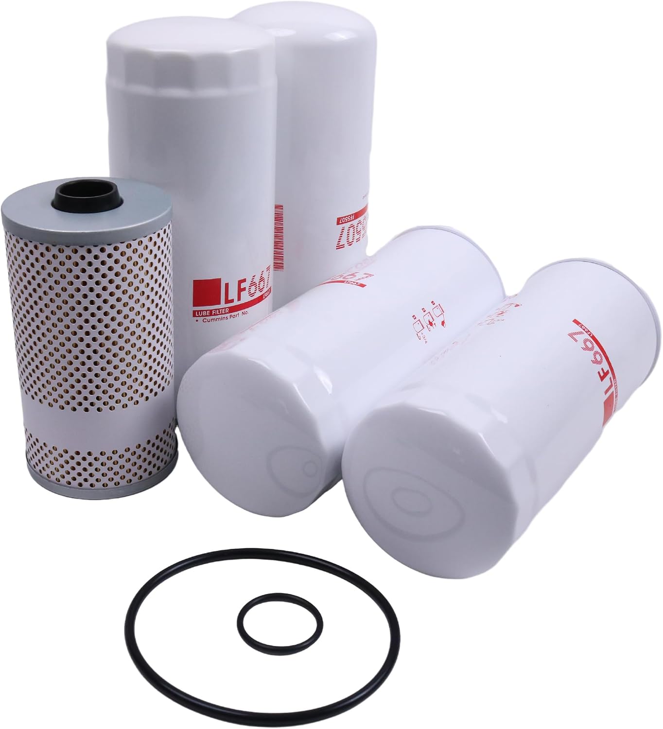 Oil Change Filter Service Kit FF5369W FF5507 LF667 LF3654 Compatible With Volvo D13 BF7814 B7600 B7685