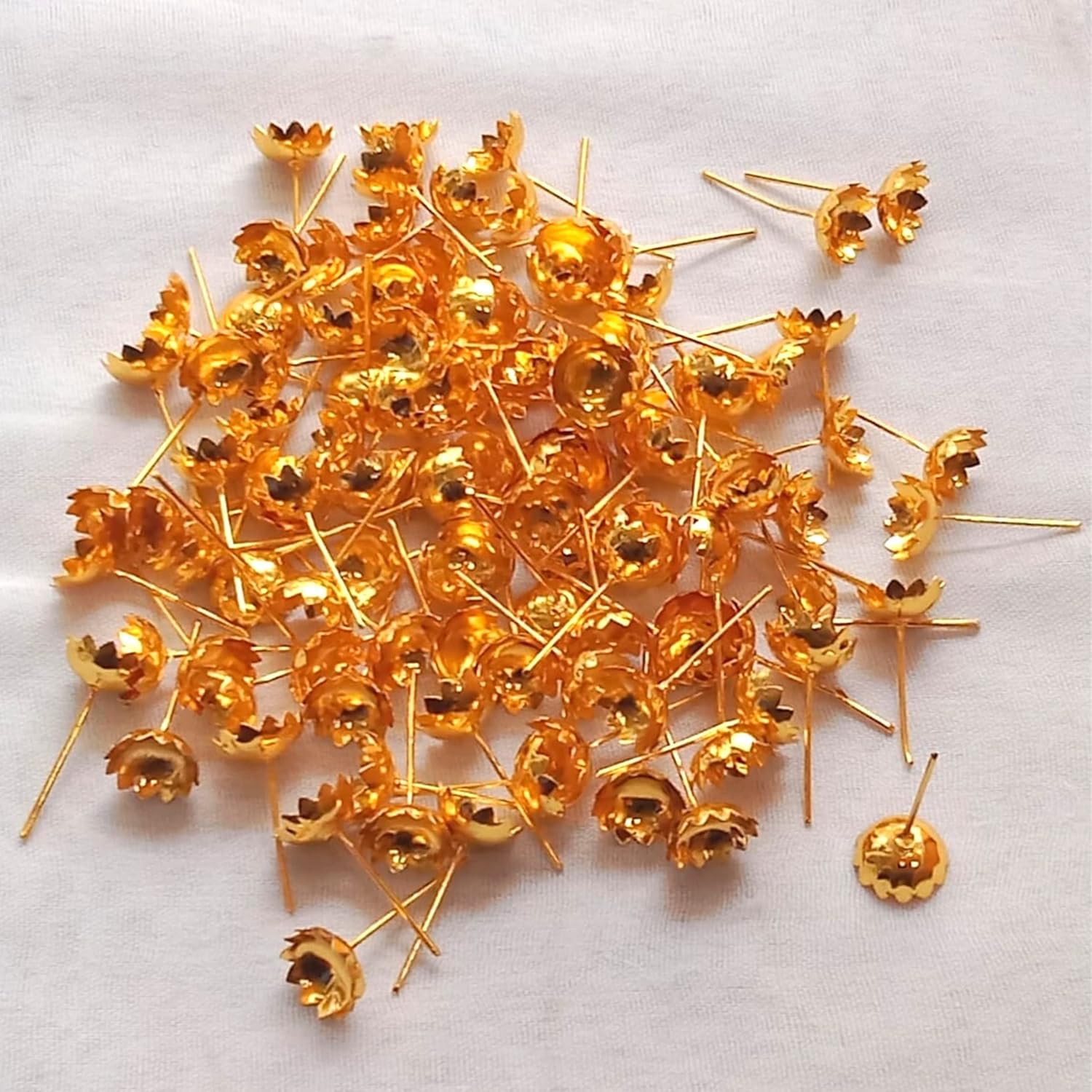PADMAVATHI ENTERPRISES 108 Pooja Gold Flowers-image-8