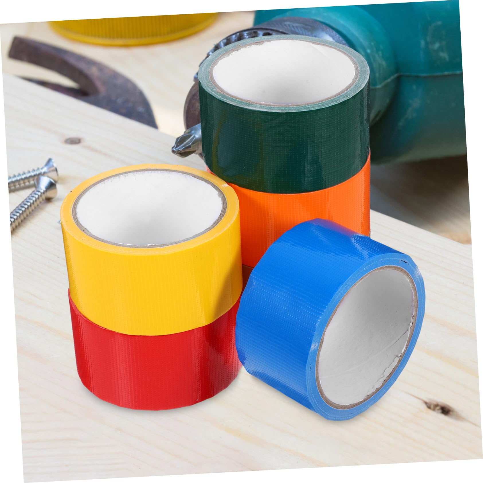 Alipis 6 Rouleaux Ruban Adhésif Toile Résistant Étanche Multi-usages pour Décoration Bricolage Maison École Bureau