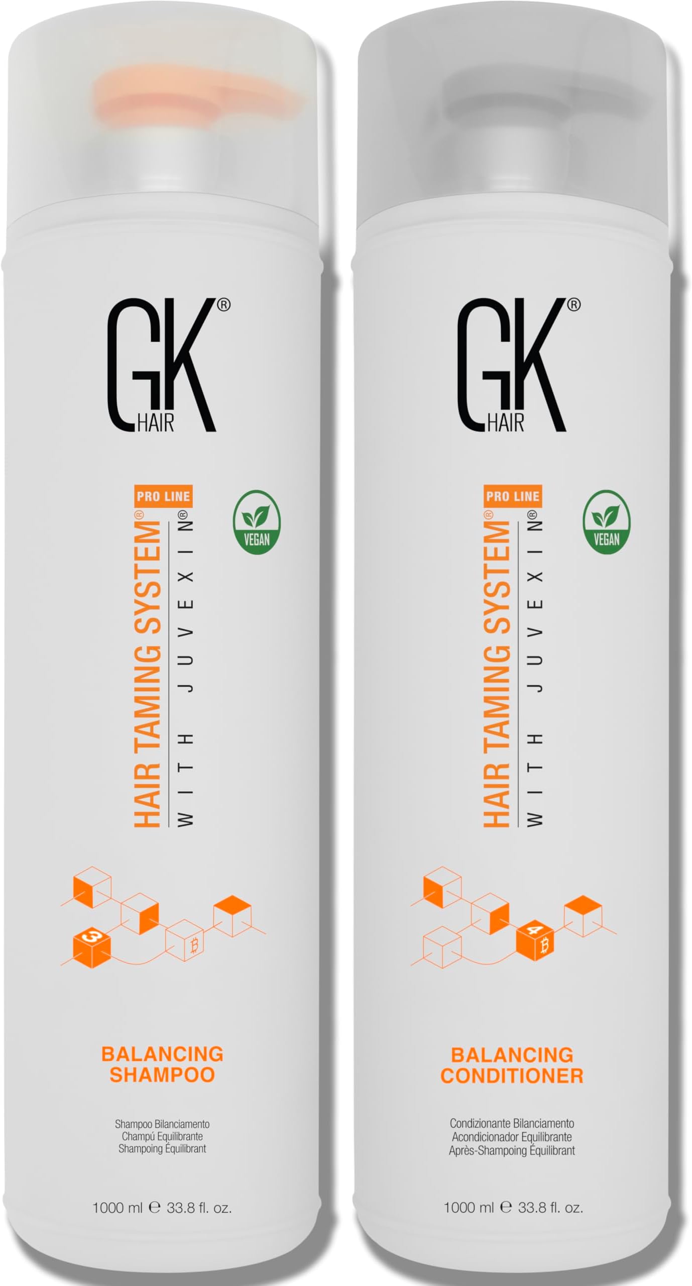 Global Keratin Balancing Shampoo and Conditioner Sets (33.8 Fl Oz/1000ml) For Oily & Color Treated Hair Deep Cleansing Ideal for Over-Processed and Environmentally Stressed Hair