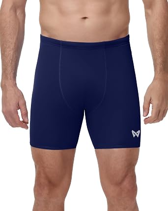 Men's Jammers Swimming Trunks, Athletic Competitive Quick Dry Swimwear, UPF 50+ Compression Swimming Shorts for Training Racing