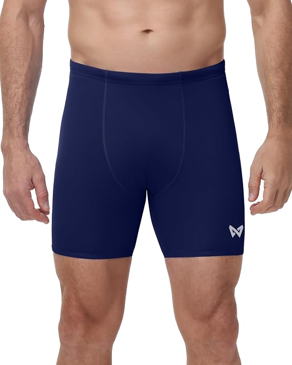 Men's Jammers Swimming Trunks, Athletic Competitive Quick Dry Swimwear, UPF 50+ Compression Swimming Shorts for Training Racing