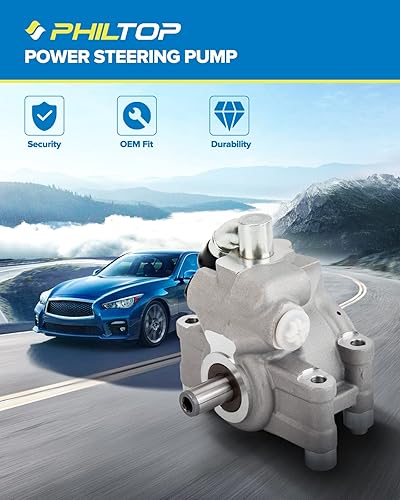 Miniatura 3 de PHILTOP Bomba de dirección asistida 20-7272 compatible con F150 1990-1996, F250 HD 1997-1997, F350 1990-1996, Bronco 1990-1996, F250 1990-1997,