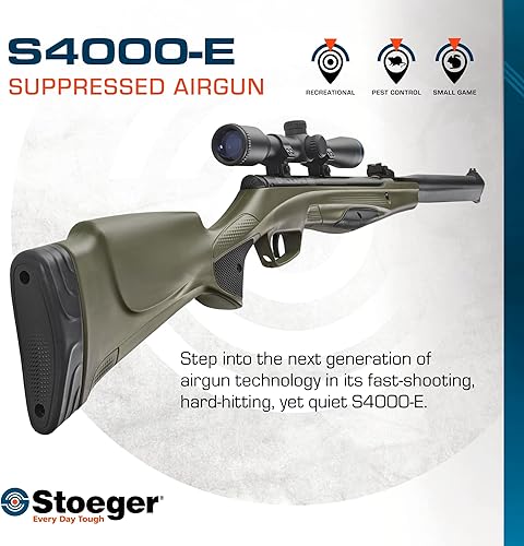 Miniatura 2 de Stoeger Combo S4000-E - Calibre .22 - OD Verde con mira de fibra óptica y alcance 4 x 32