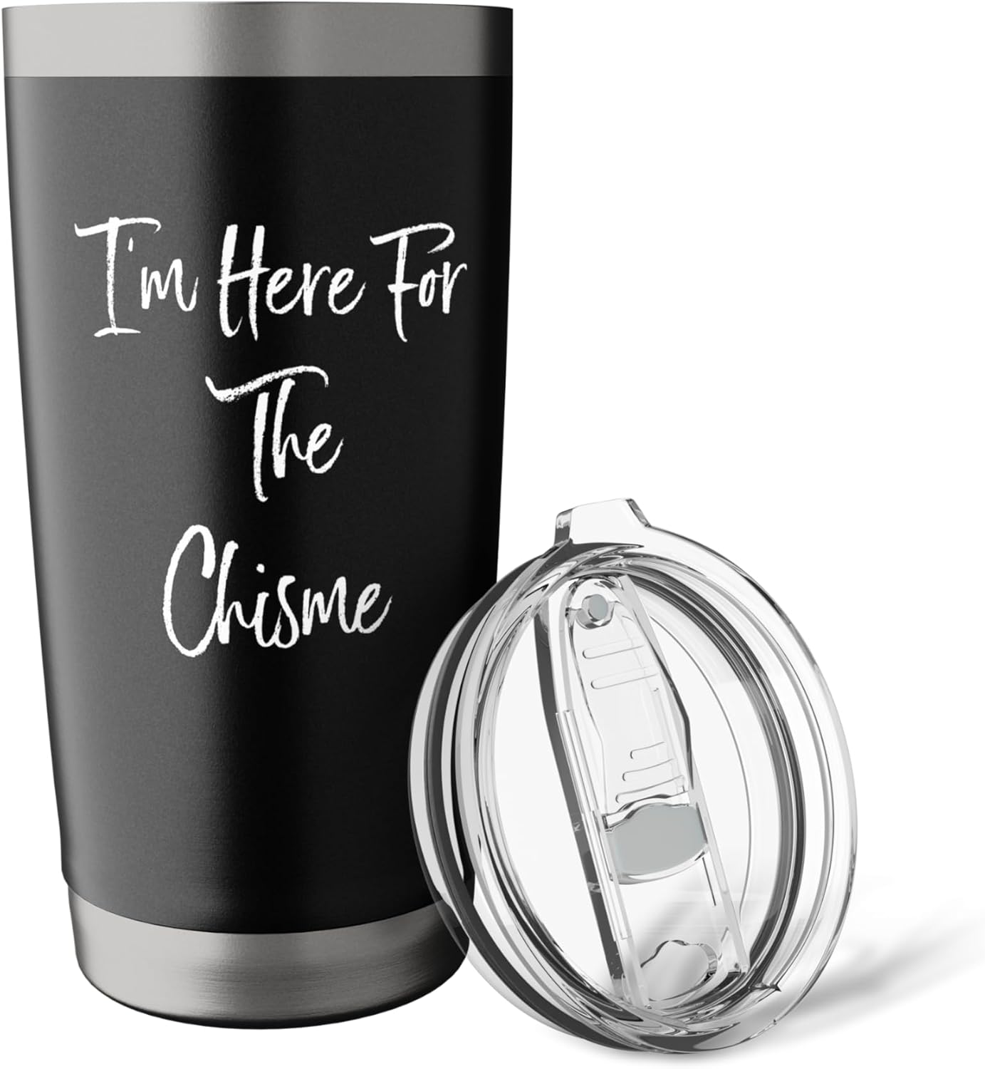 I'm Here for the Chisme Funny Stainless Steel Insulated Tumbler - Image 5