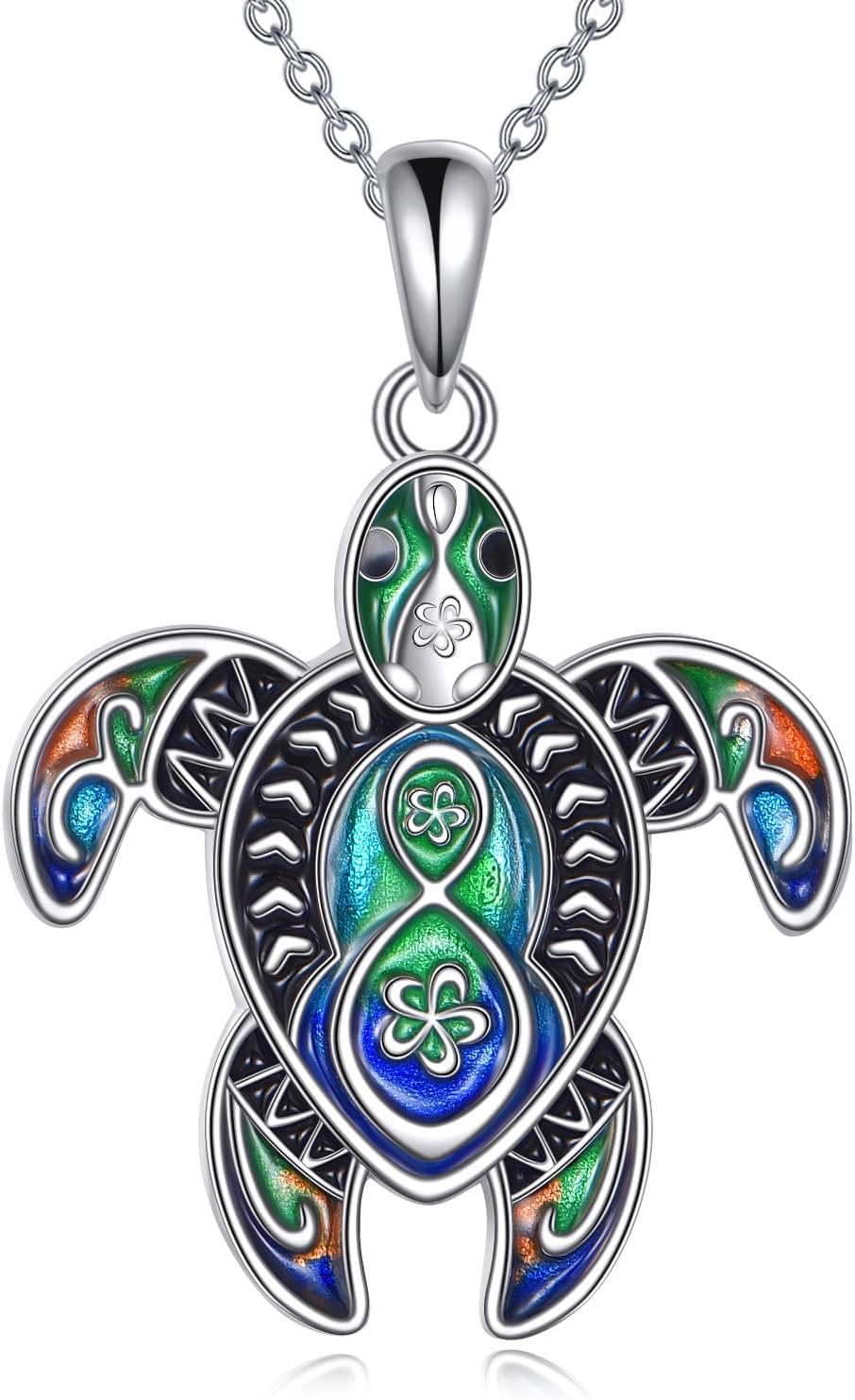 Cubic Zirconia Animal Necklace Sterling Silver Manta/Whale/Dolphin/Pendant Ocean Animal Jewelry Gifts for Women