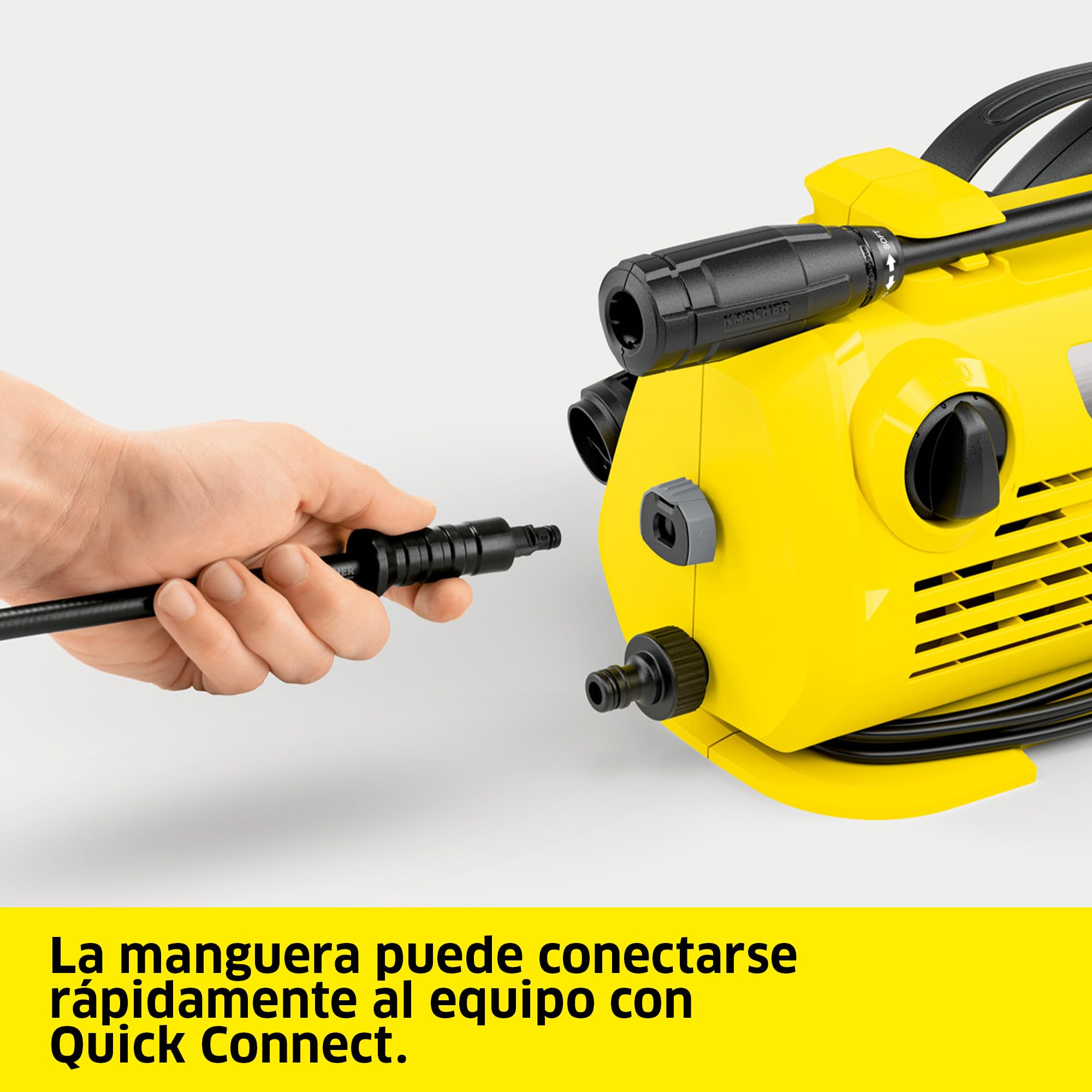 Kärcher Hidrolimpiadora K 2 Horizontal VPS, presión: 110 Bar, caudal: 360 l/h, Rendimiento: 20 m²/h, Filtro de Agua, 3,5 kg, Manguera y Pistola de Alta presión, Lanza pulverizadora Vario Power Jet