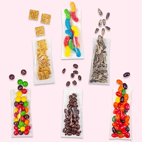 Miniatura 5 de 100 bolsas  2 x 3 pulgadas, 564 pulgadas de grosor, bolsas de cierre de cristal transparente con solapa autoadhesiva, bolsas de celofán resellables