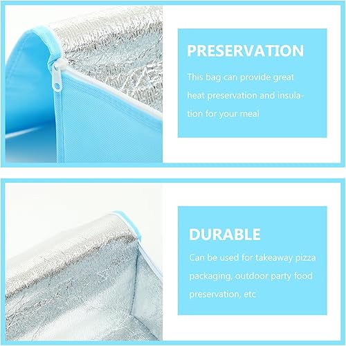 Miniatura 4 de BESTonZON Bolsa de almuerzo con aislamiento para hombres, bolsa de almuerzo caliente y fría, reutilizable, bolsa de comestibles para mujer, con