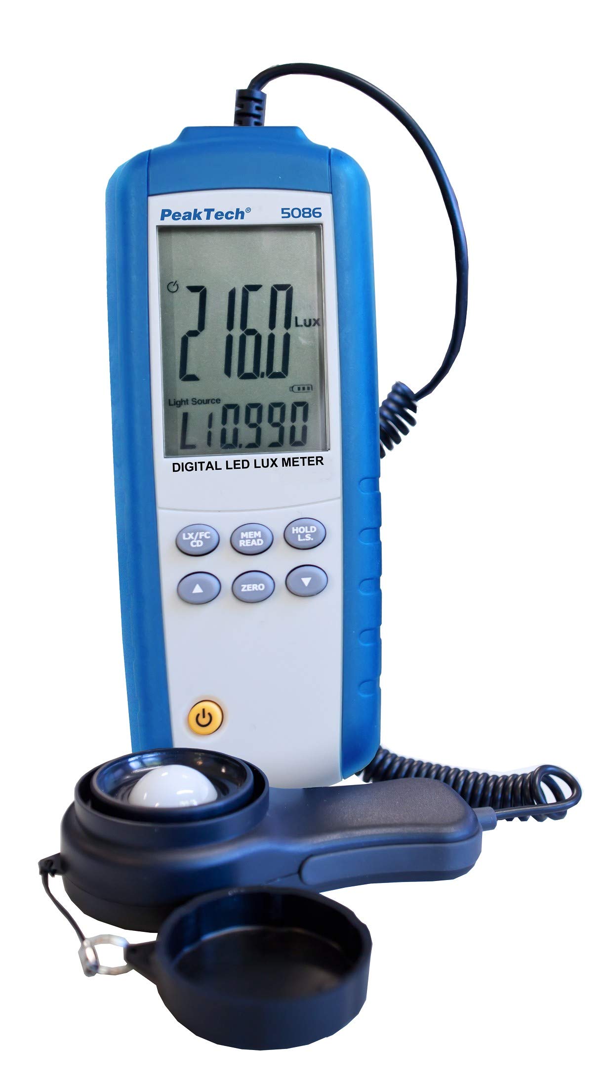 Peaktech 5086 Misuratore digitale di lux a LED, 3 3/4 cifre